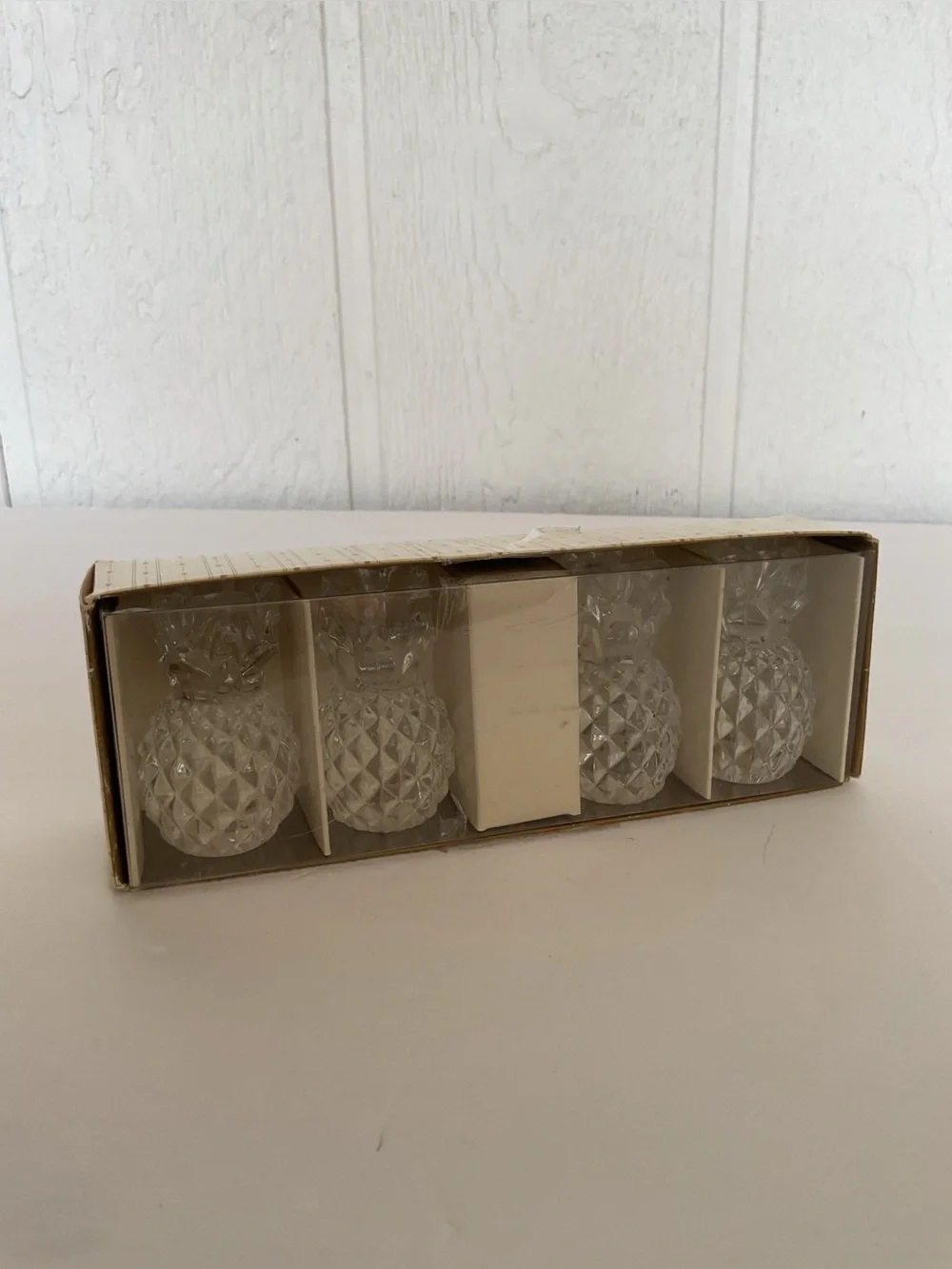 Williams Sonoma Tiny Tapers Pineapple Candle Holders Set of Four